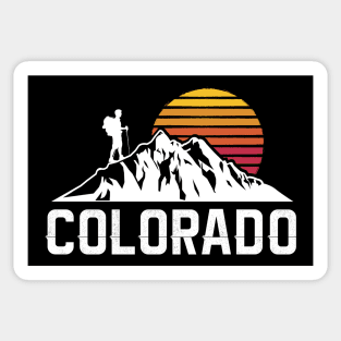 Retro Vintage Colorado Hiking Gift Sticker